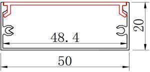 بروفيل لينير اسود خارجي 50.20 LUTECA